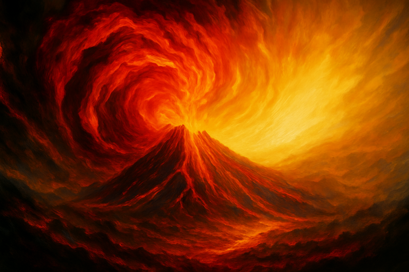 Image volcano notext
